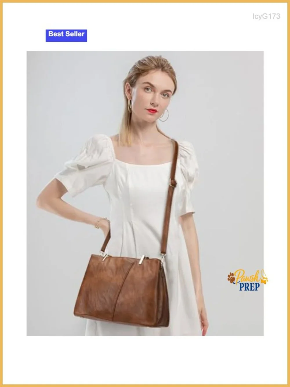 Women's Medium Top Handle Hobo Shoulder Tote Bag Faux Leather Vegan Handbag
